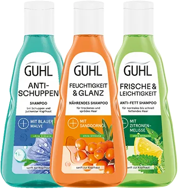 Drei Guhl Shampoos