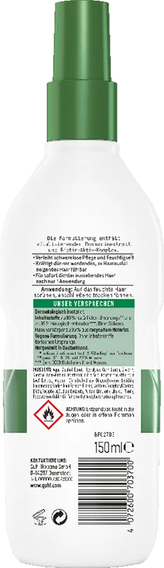 Guhl Kraft & Fülle Sprühkur Rückseite